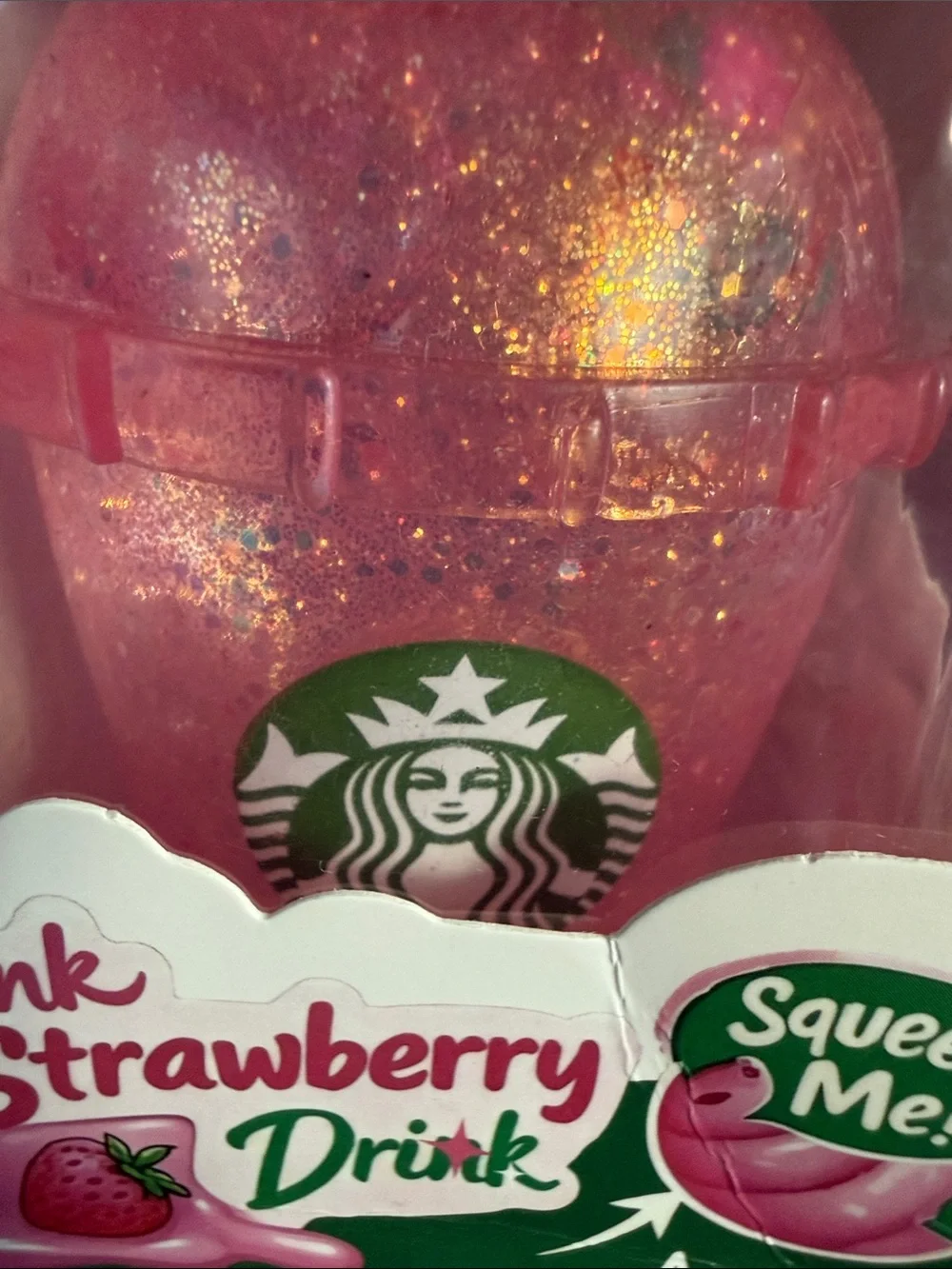 New Doh Pink Strawberry Drink Super Squishy Cup